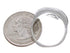 Sterling Silver Opal Inlay Ring Size 6-3/4 AX37014